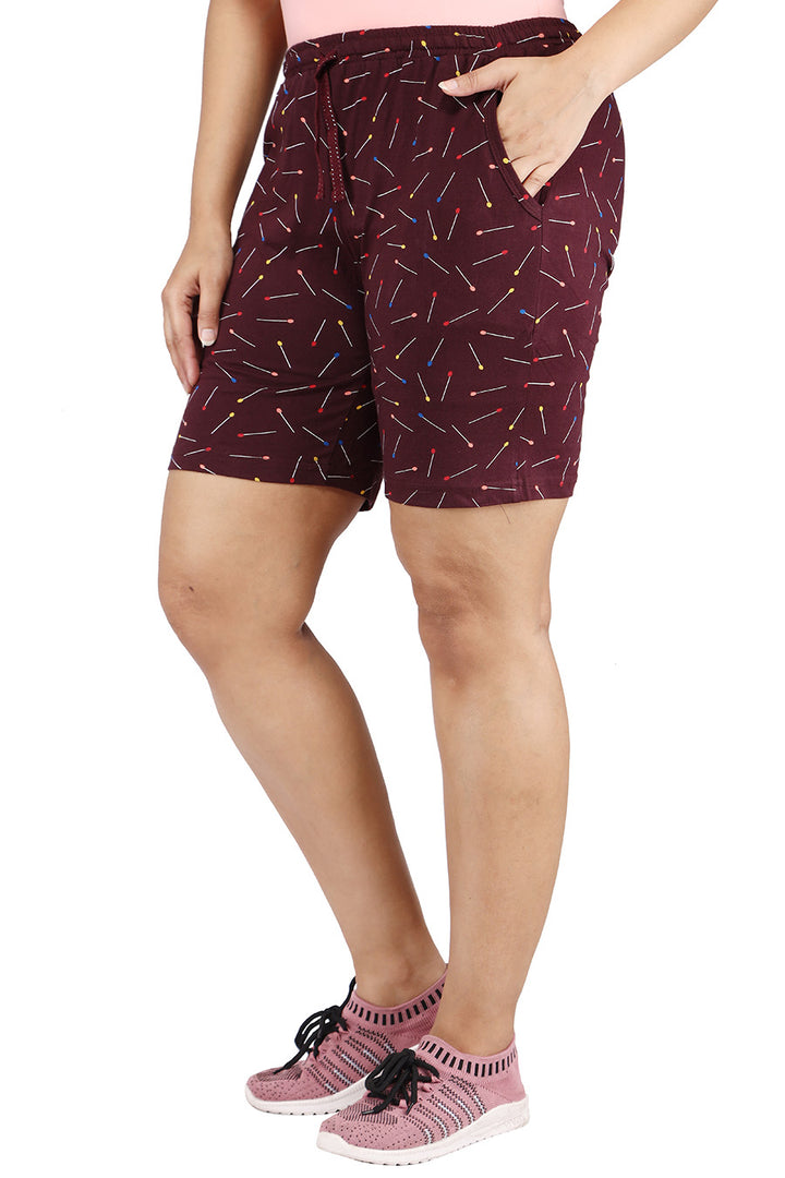 Comfort Lady Printed Relax Shorts