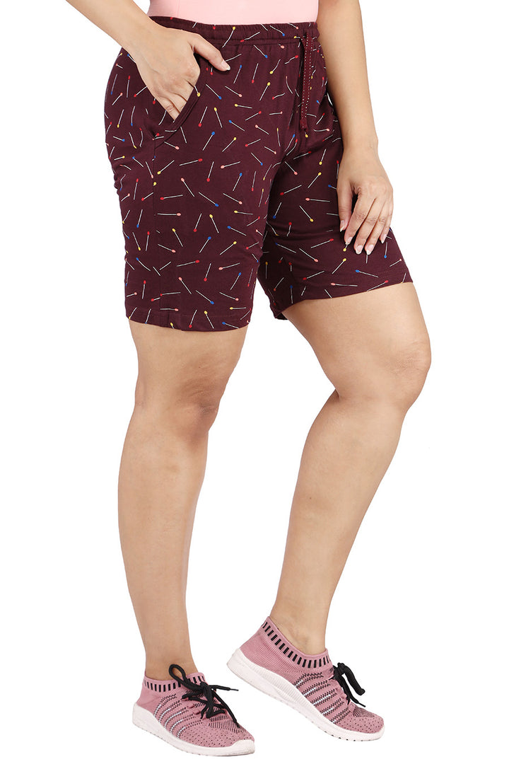 Comfort Lady Printed Relax Shorts