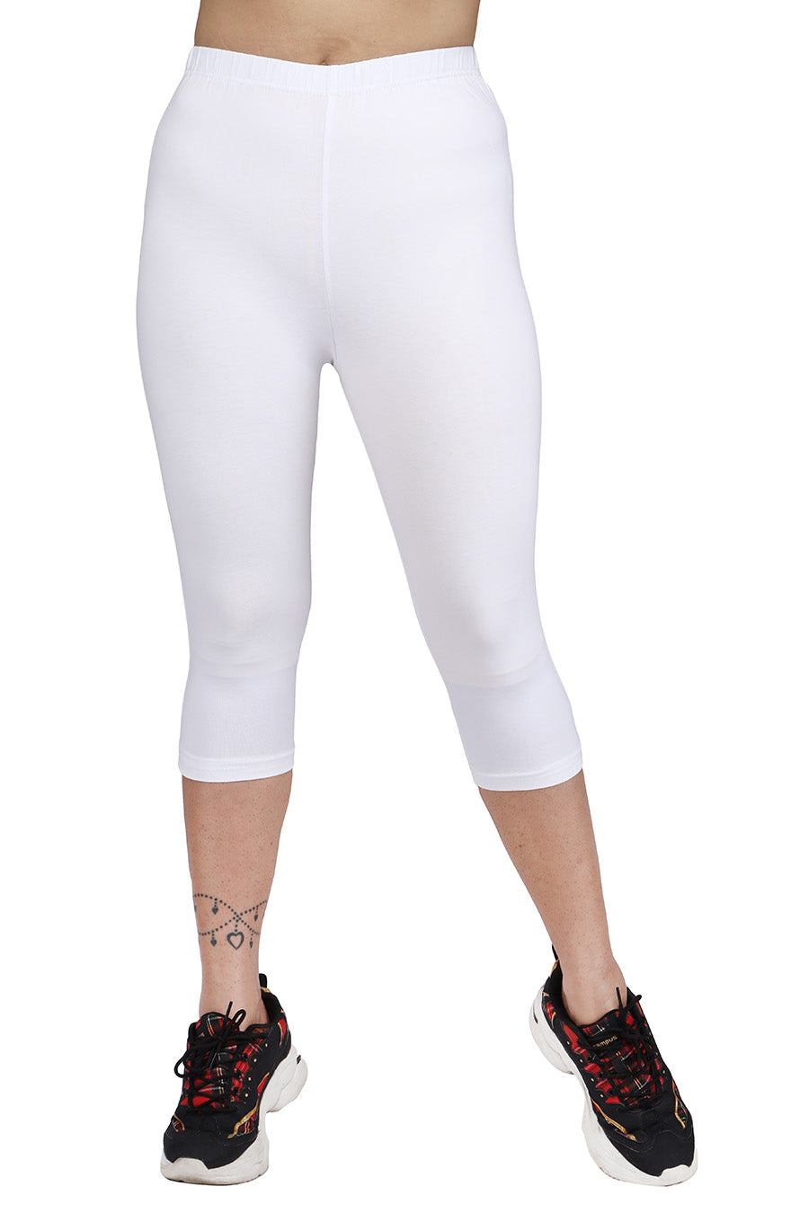 High Waisted White Capri Leggings Walmart Ripped Cropped Stretchy