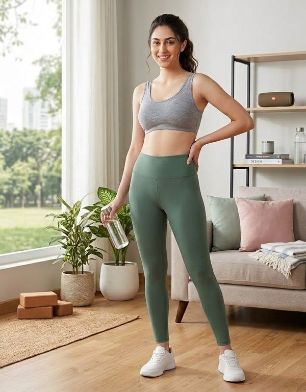 Comfort Lady Women’s Cotton Beginners Bra | Wire-Free, Label-Free, Daily Wear  - GREY MELANGE