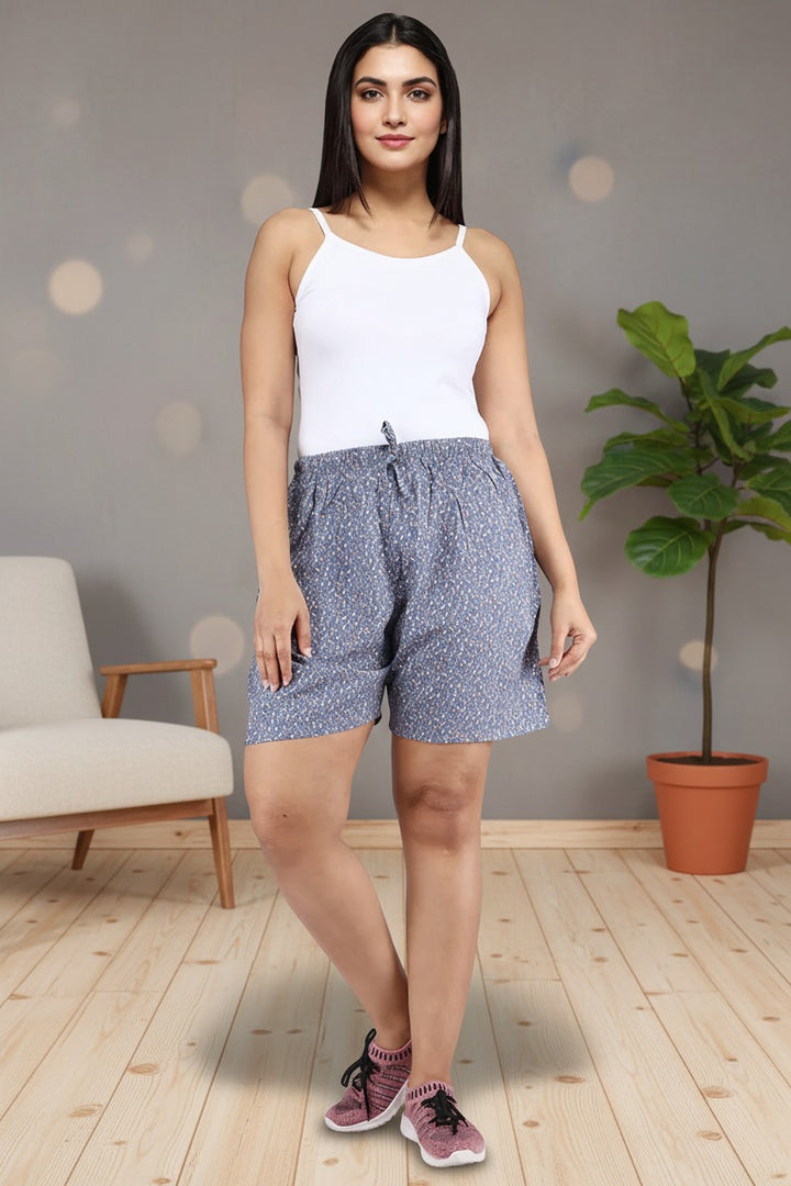 Comfort Lady Printed Shorts