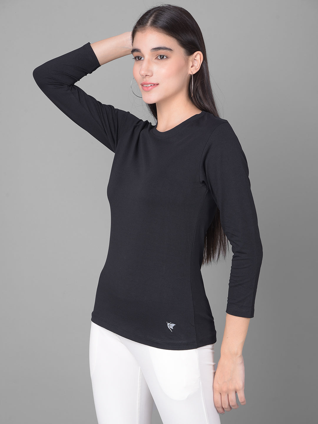 Comfort Lady Regular Fit Round Neck Plain Full Sleeve T-Shirt - Comfort Lady Private Limited