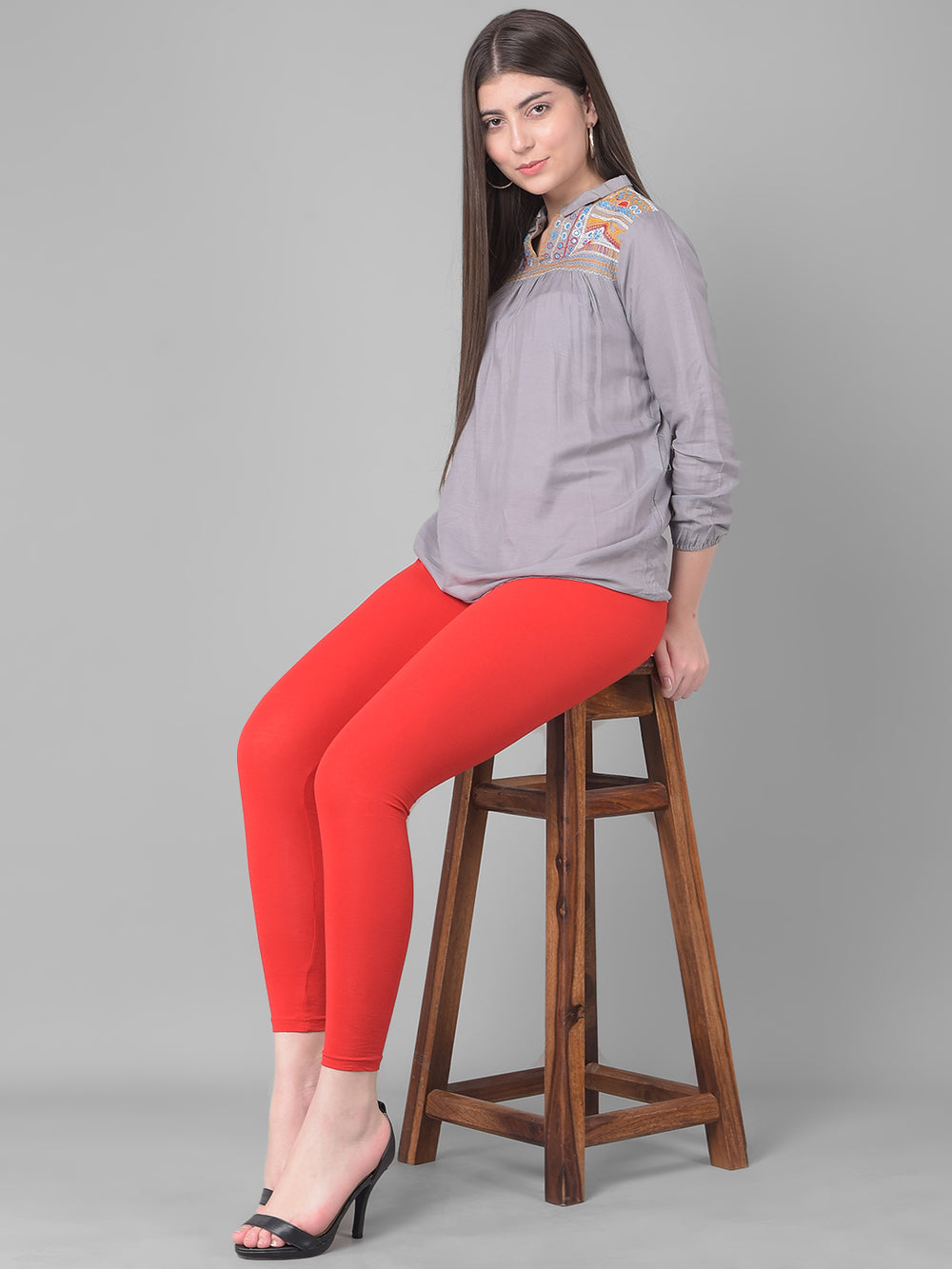 Comfort Lady Regular Fit Ankle Length Leggings - Comfort Lady Private Limited