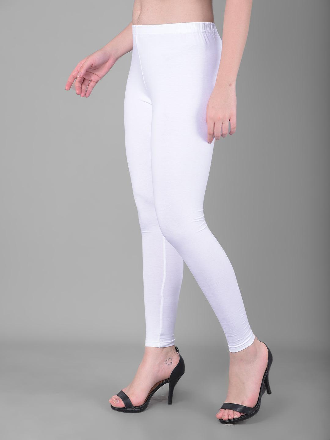 Buy VALLES365 by S.C. Ankle Length Leggings Set of 2 (White & Black) at  Amazon.in