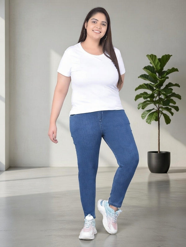 Comfort Lady Plus Size Denim Jeggings