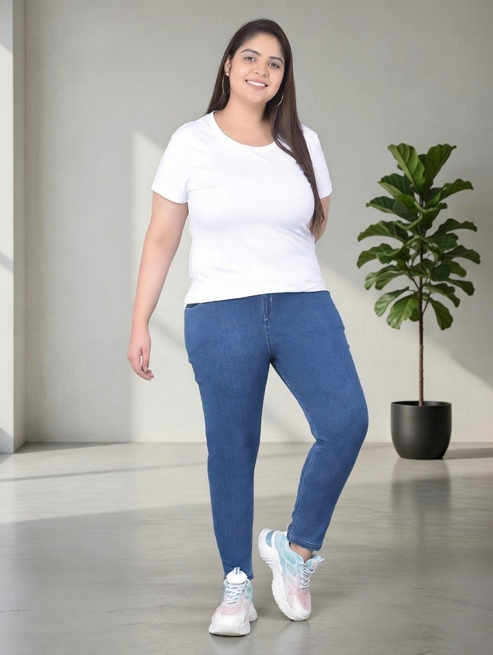 Comfort Lady Plus Size Denim Jeggings