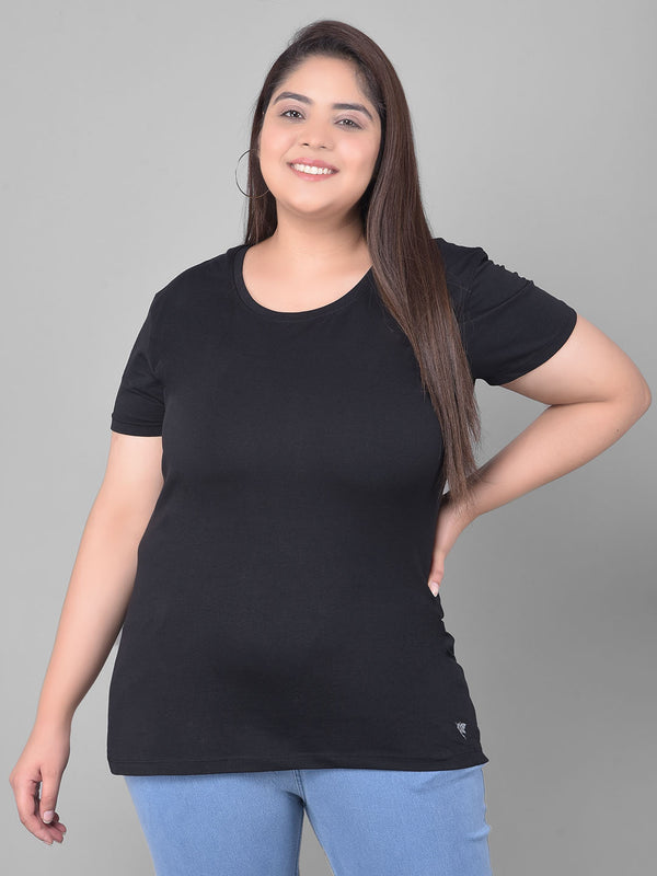 Comfort Lady Regular Fit Plain Half Sleeve T Shirt
