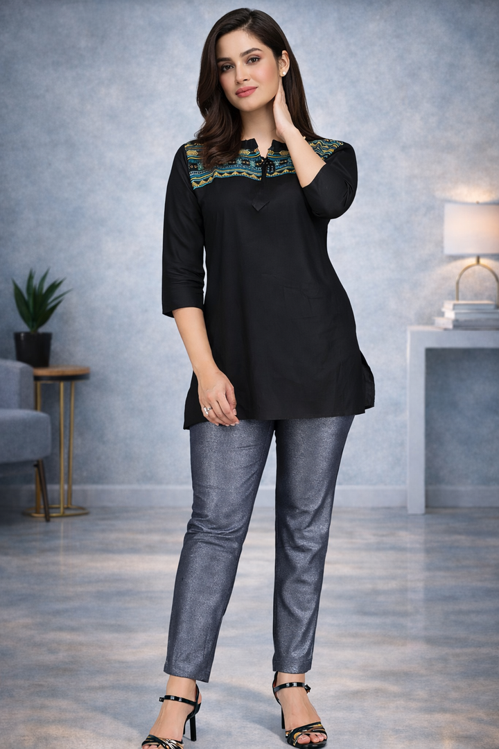 Comfort Lady Shimmer Kurti Pants