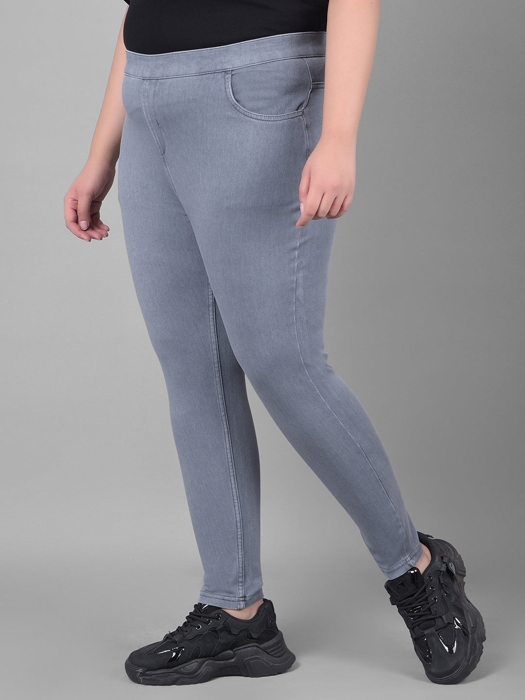 Denim Leggings Girls Plus Size Jeggings Plus Size Indigo Blue