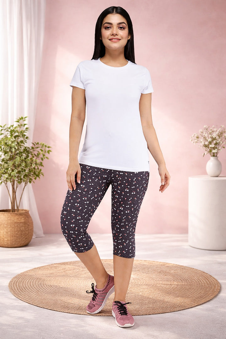 Comfort Lady Printed Relax Capri
