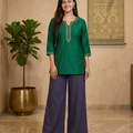 Comfort Lady Regular Fit Palazzos fabric texture