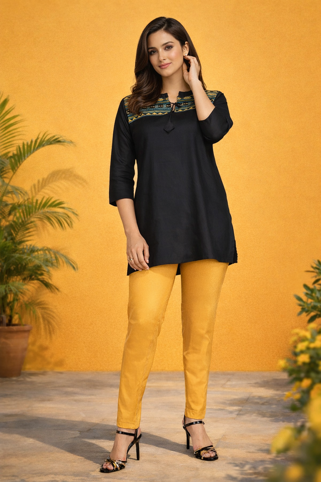 Comfort Lady Shimmer Kurti Pants