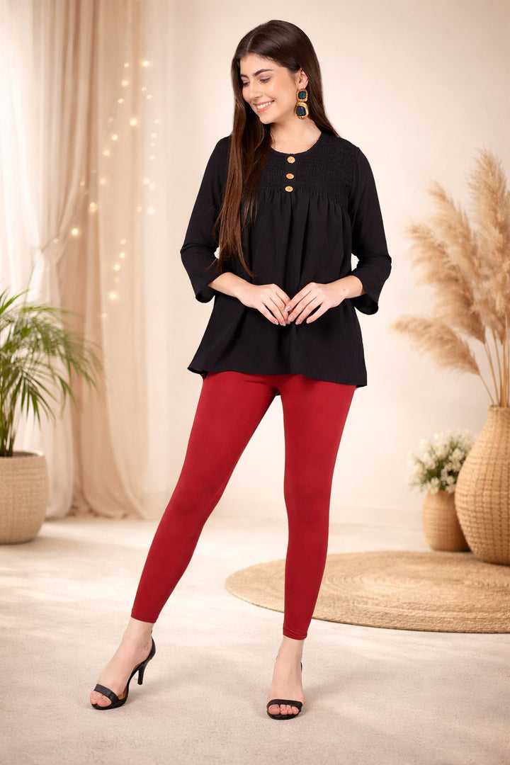 Comfort Lady Regular Fit Ankle Length Leggings