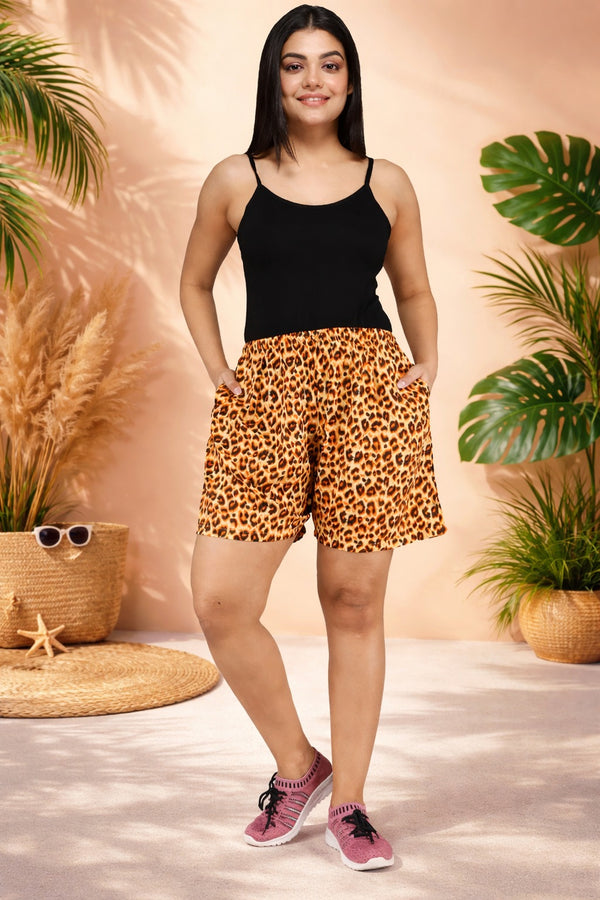 Comfort Lady Printed Shorts
