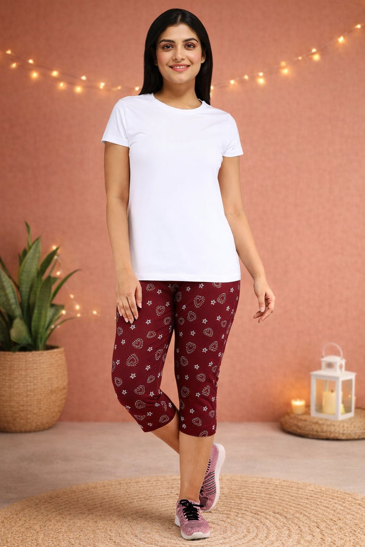 Comfort Lady Printed Relax Capri