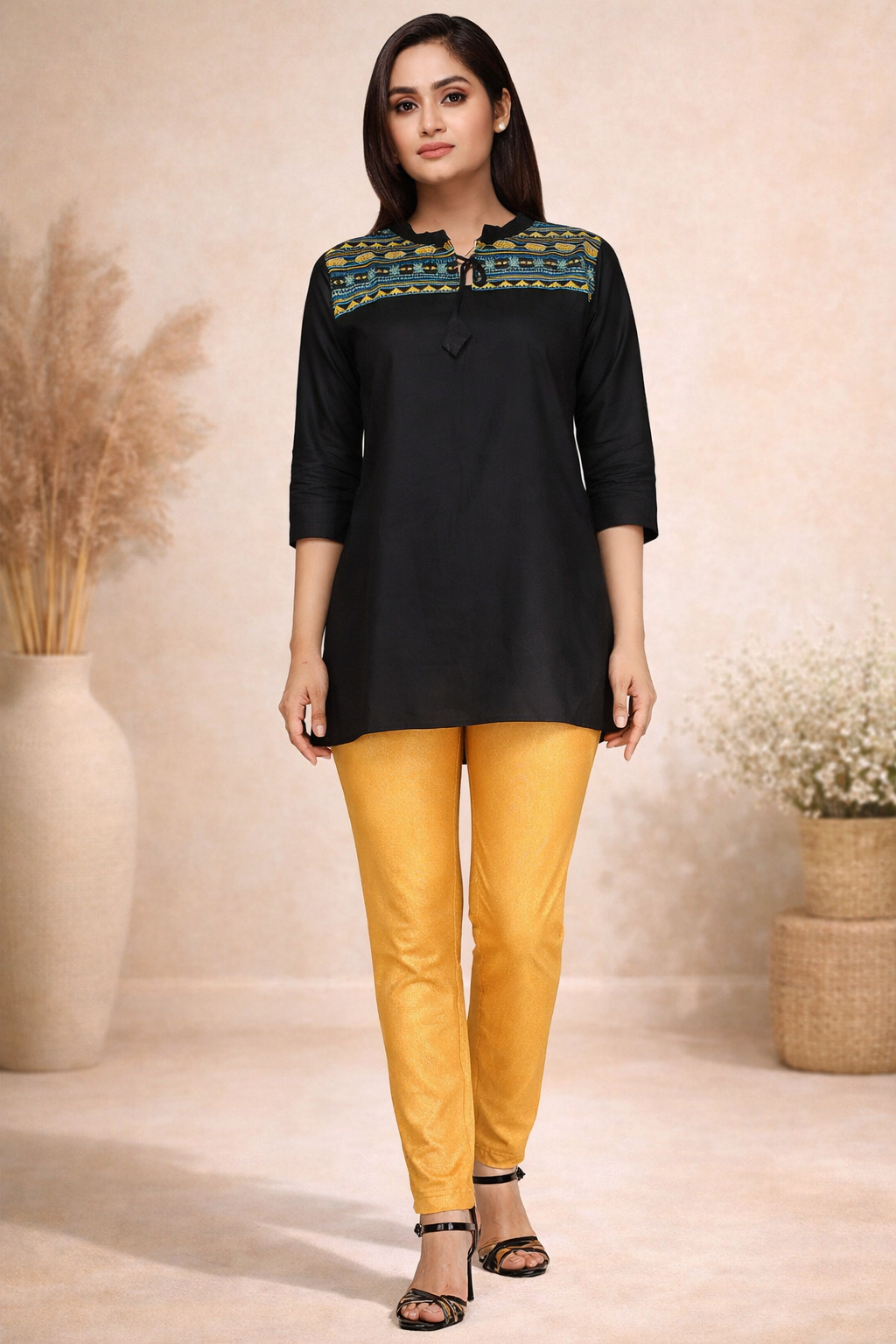 Comfort Lady Shimmer Kurti Pants