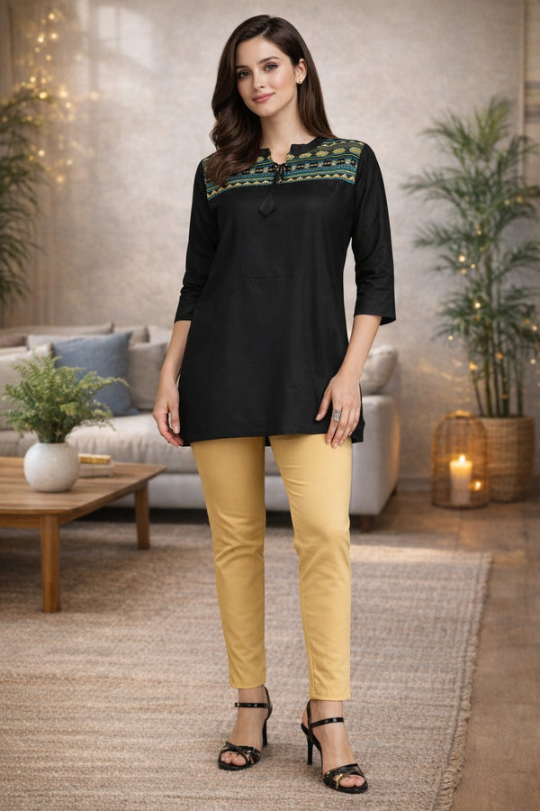 Comfort Lady Shimmer Kurti Pants