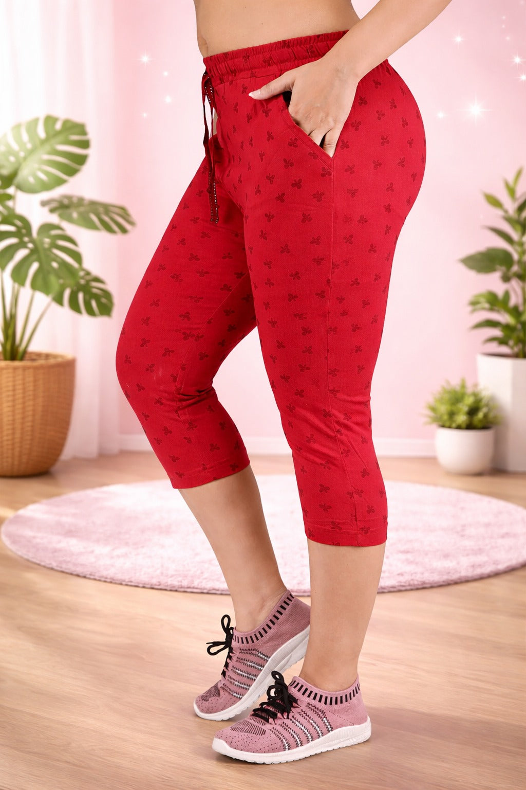 Comfort Lady Printed Relax Capri