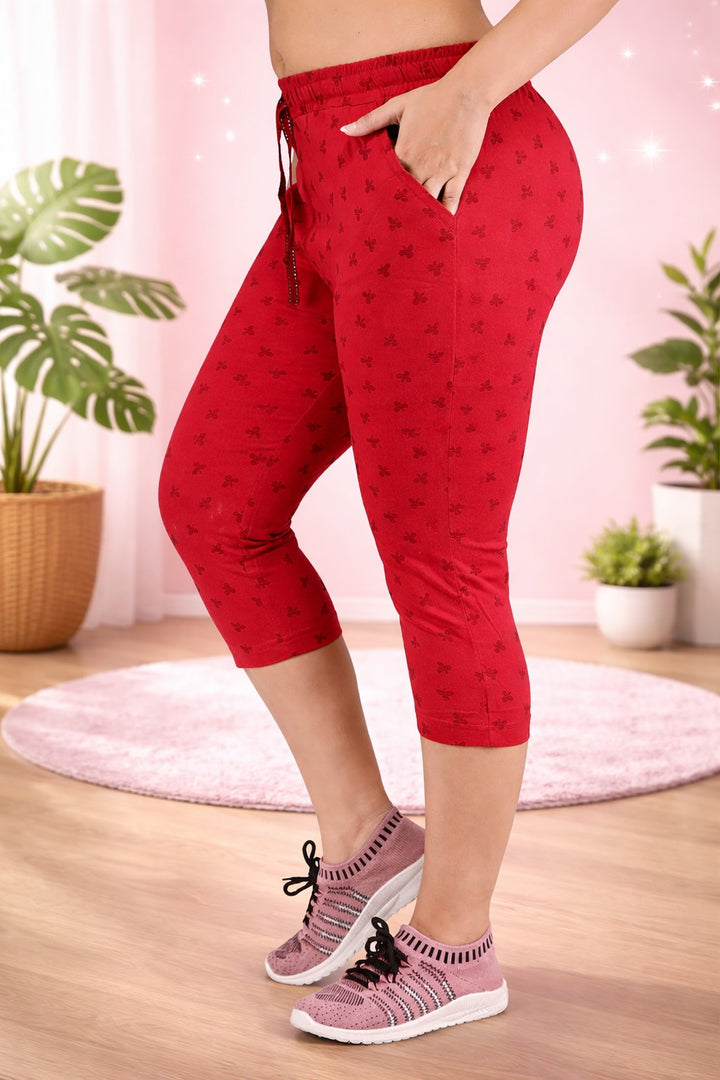 Comfort Lady Printed Relax Capri