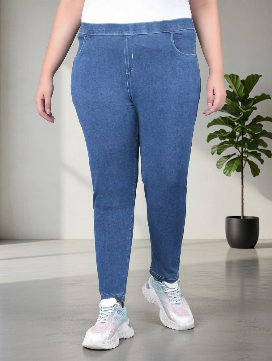 Comfort Lady Plus Size Denim Jeggings