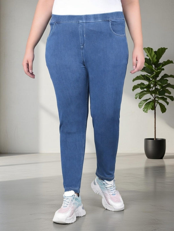Comfort Lady Plus Size Denim Jeggings