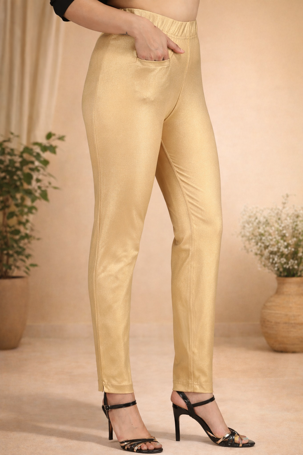 Comfort Lady Shimmer Kurti Pants