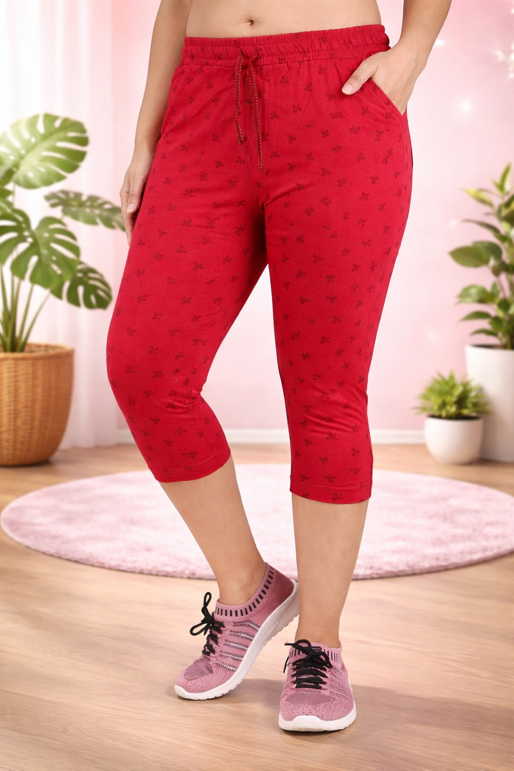 Comfort Lady Printed Relax Capri