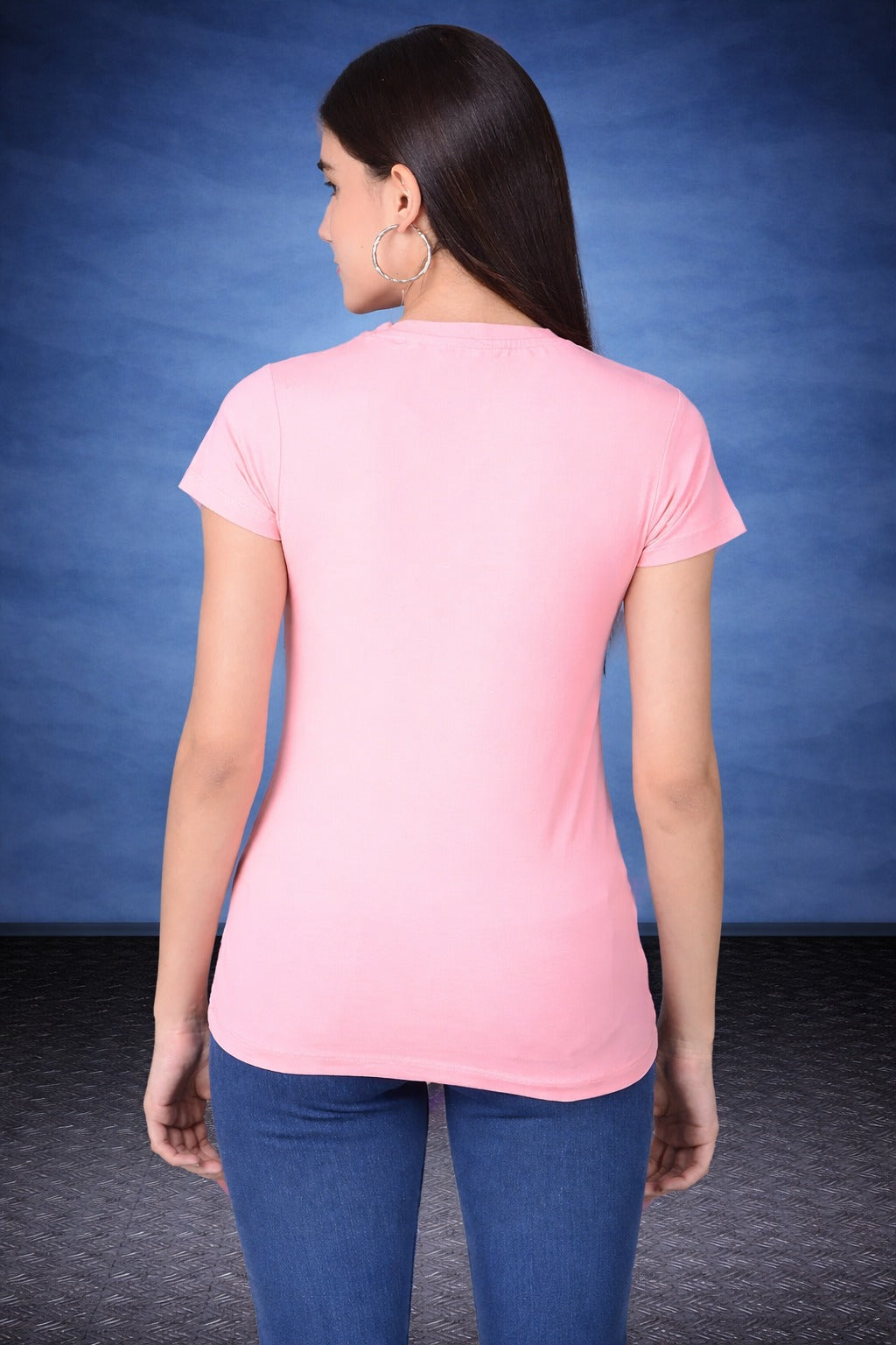 Comfort Lady Regular Fit Plain Half Sleeve T Shirt