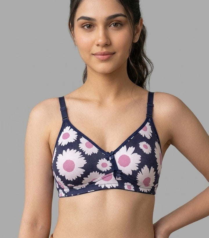 Comfort Lady CL-922 Women Padded Wirefree Bra High Coverage Daily Wear - ASSORTED
