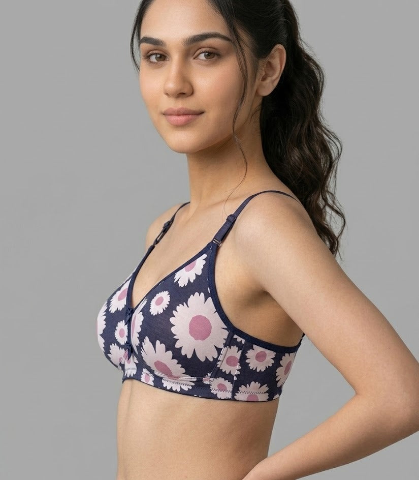 Comfort Lady CL-922 Women Padded Wirefree Bra High Coverage Daily Wear - ASSORTED