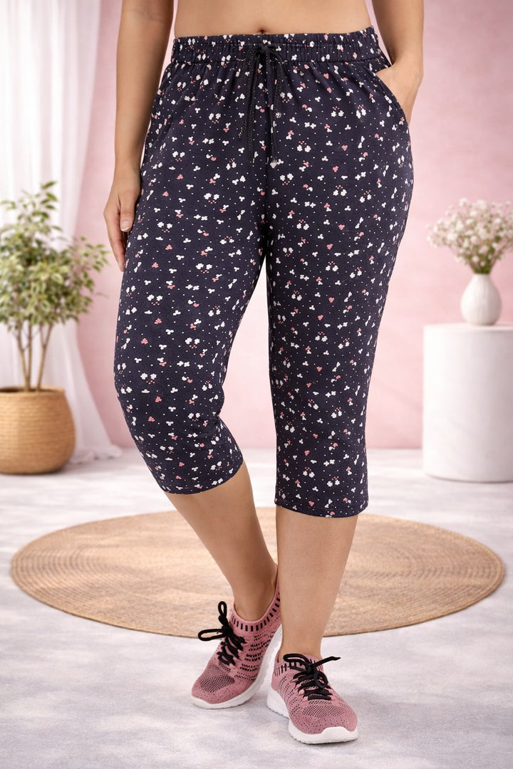 Comfort Lady Printed Relax Capri