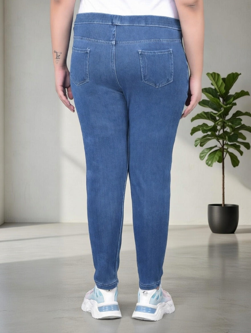 Comfort Lady Plus Size Denim Jeggings