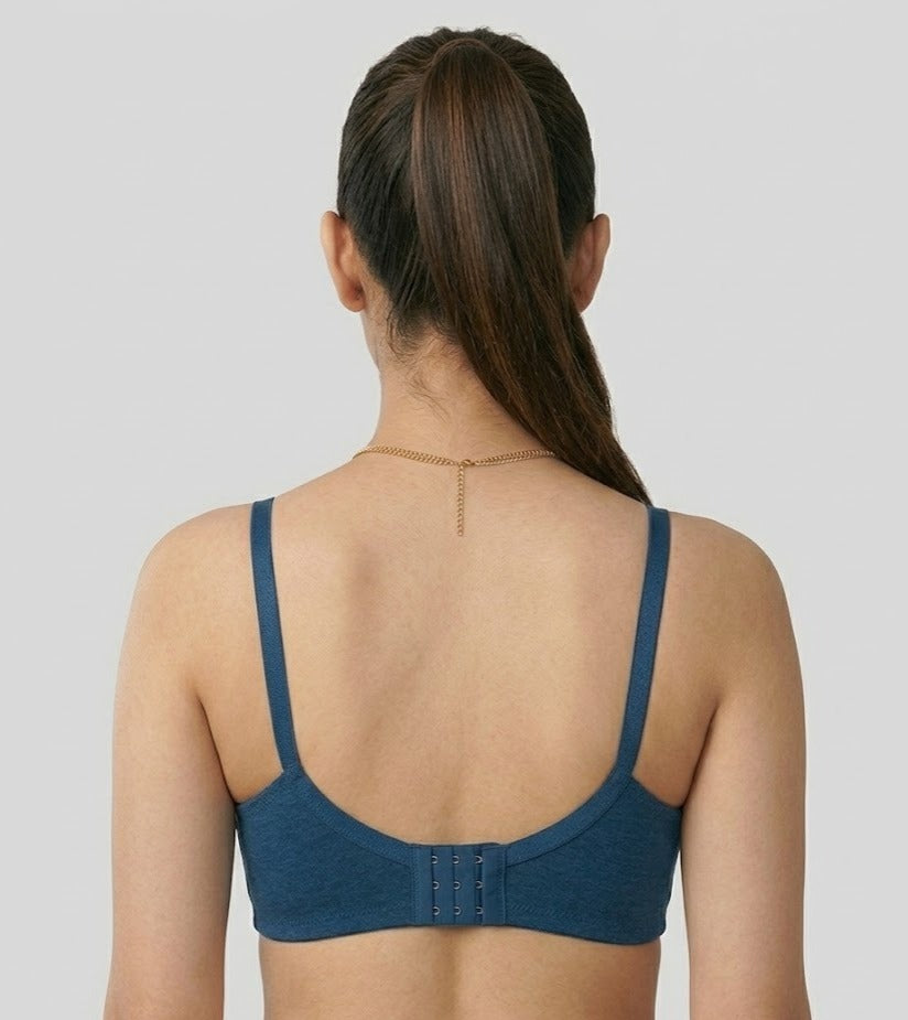 Comfort Lady CL-922 Women Padded Wirefree Bra High Coverage Daily Wear - NAVY BLUE