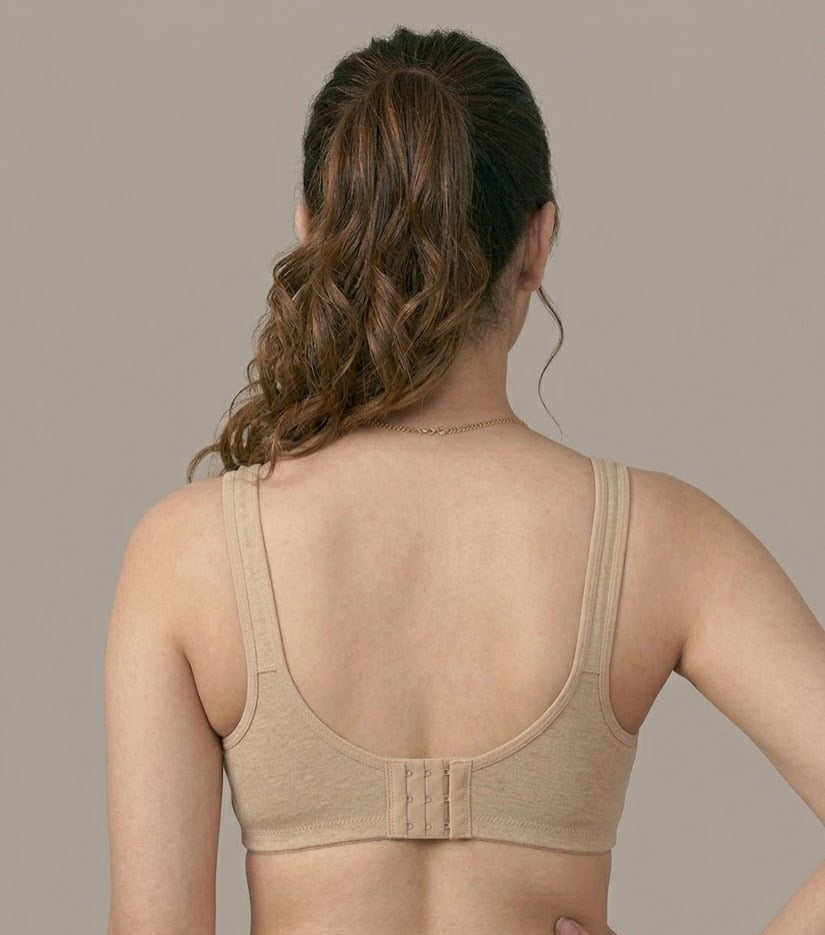 Comfort Lady Cotton Wire Free Women's Non-Padded Secret Support Bra - SKIN