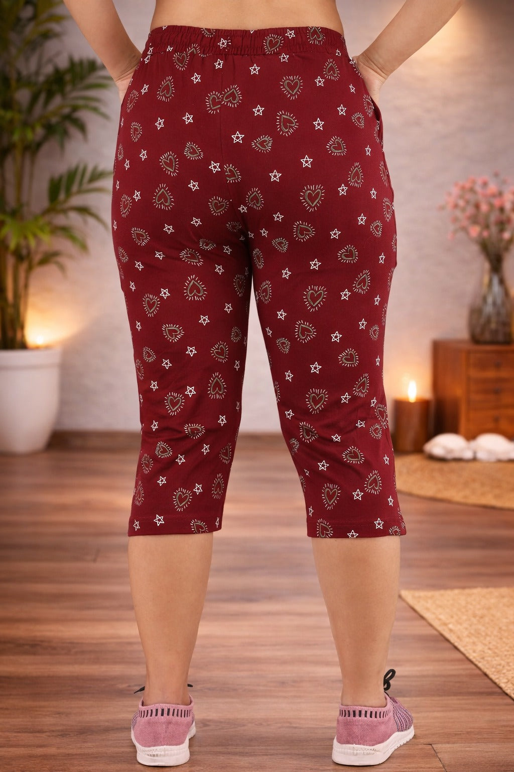 Comfort Lady Printed Relax Capri