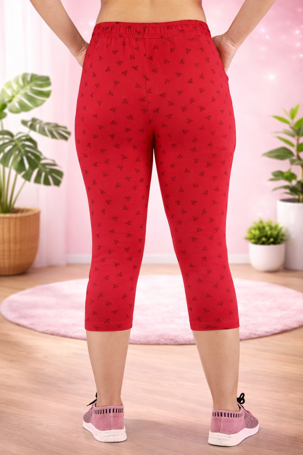 Comfort Lady Printed Relax Capri