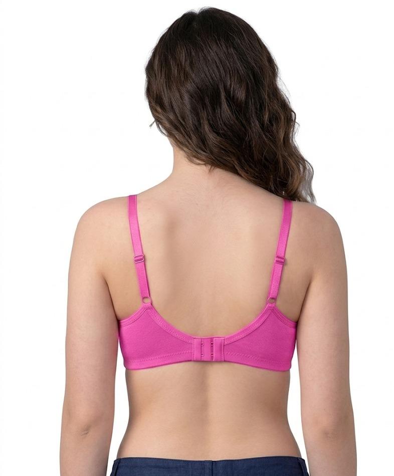 Comfort Lady Cotton Wire Free Women's Non-Padded Secret Support Bra - BABY PINK