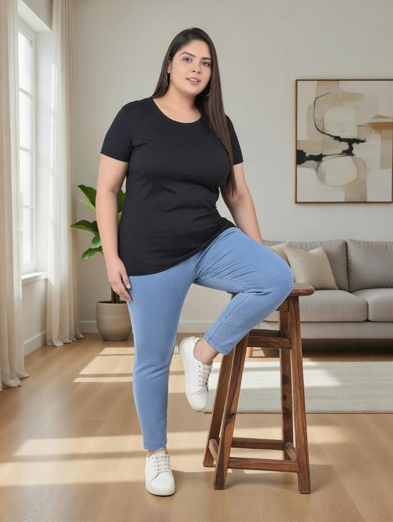 Comfort Lady Plus Size Denim Jeggings