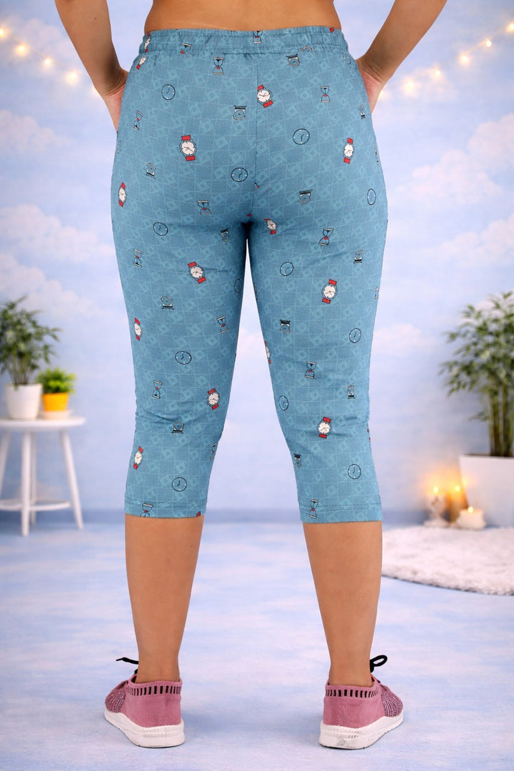 Comfort Lady Printed Relax Capri