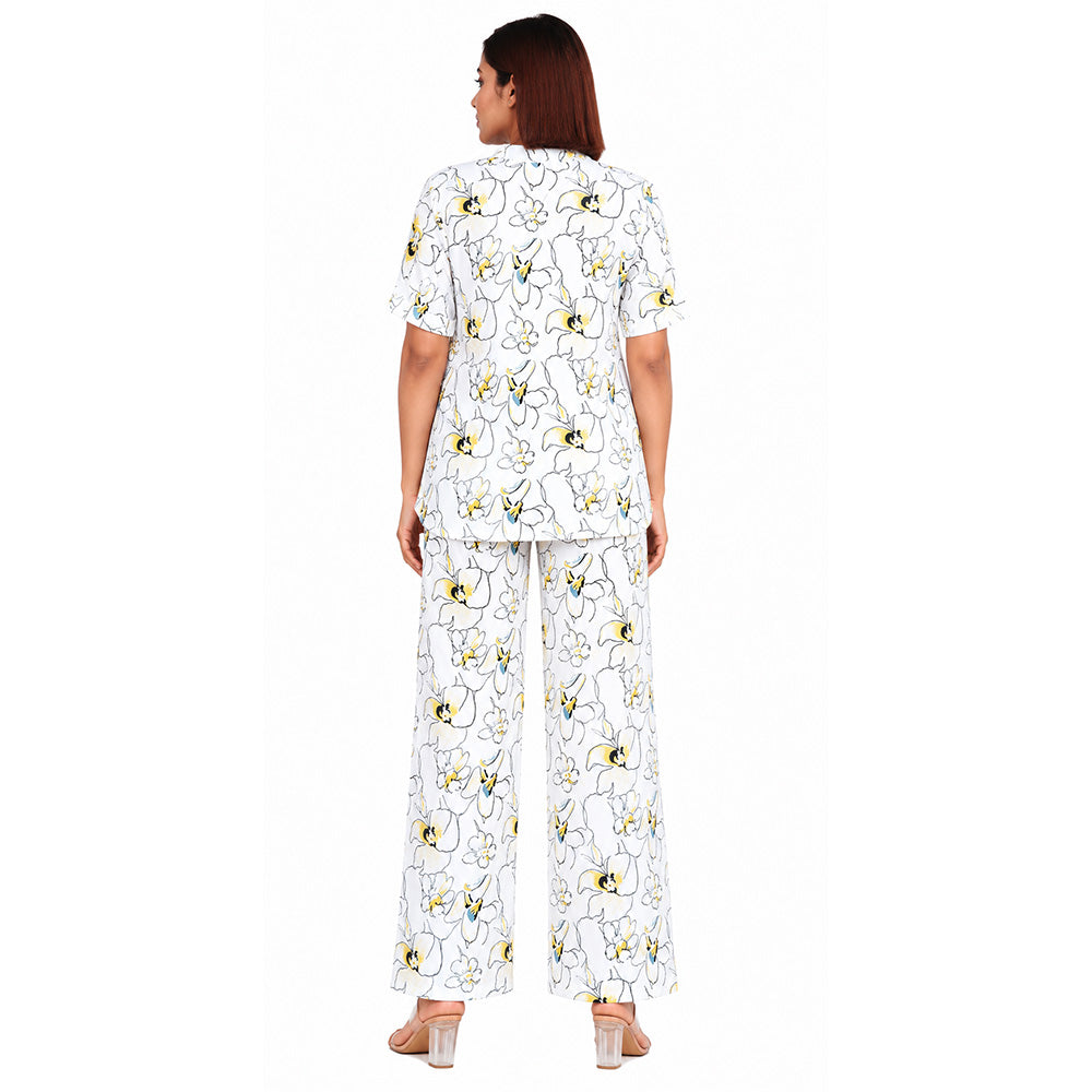 COMFORT LADY CO ORD SET WOMEN | PRINTED LOUNGE WEAR TWO PIECE OUTFIT | AIRPORT LOOK & TRAVEL WEAR