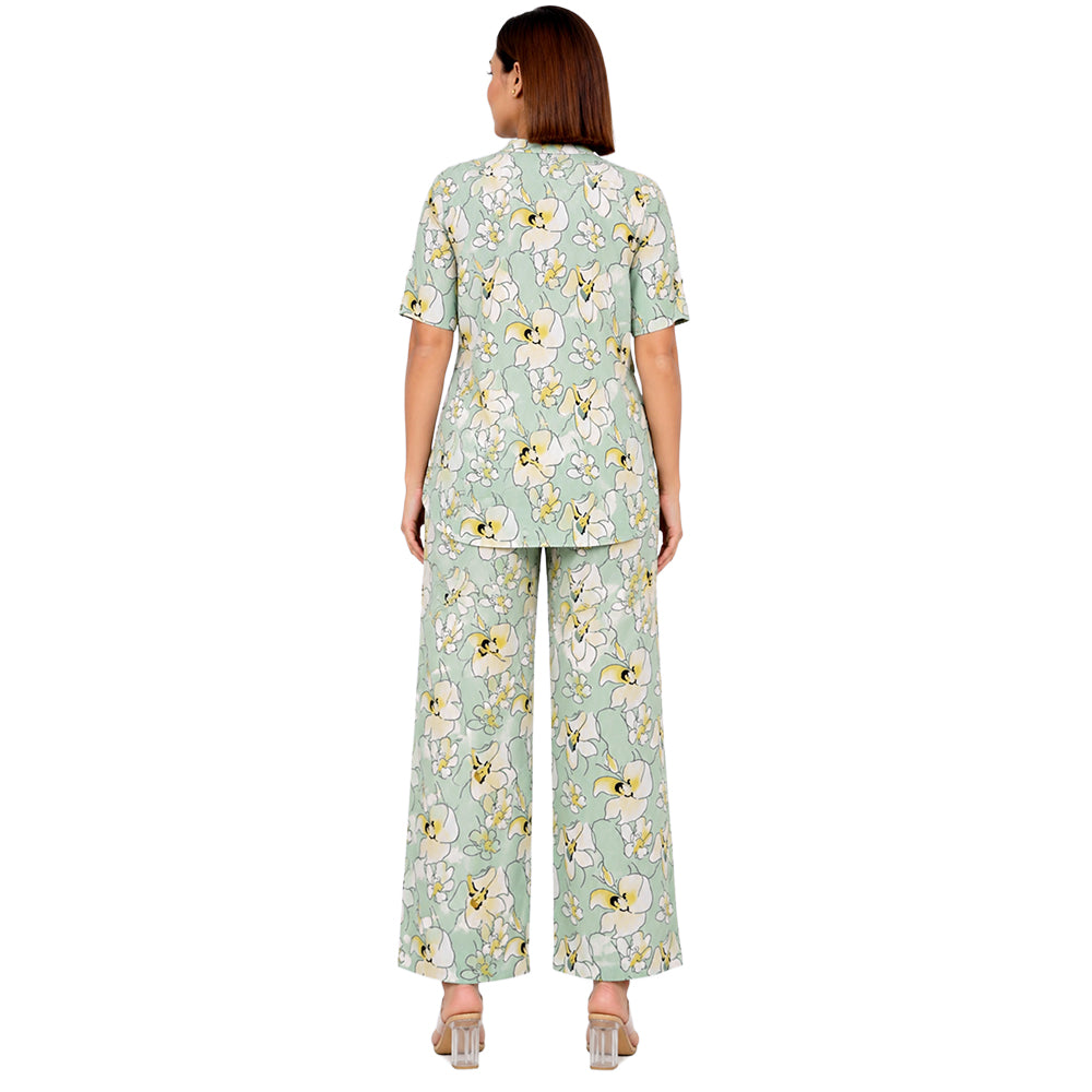 COMFORT LADY CO ORD SET WOMEN | PRINTED LOUNGE WEAR TWO PIECE OUTFIT | AIRPORT LOOK & TRAVEL WEAR