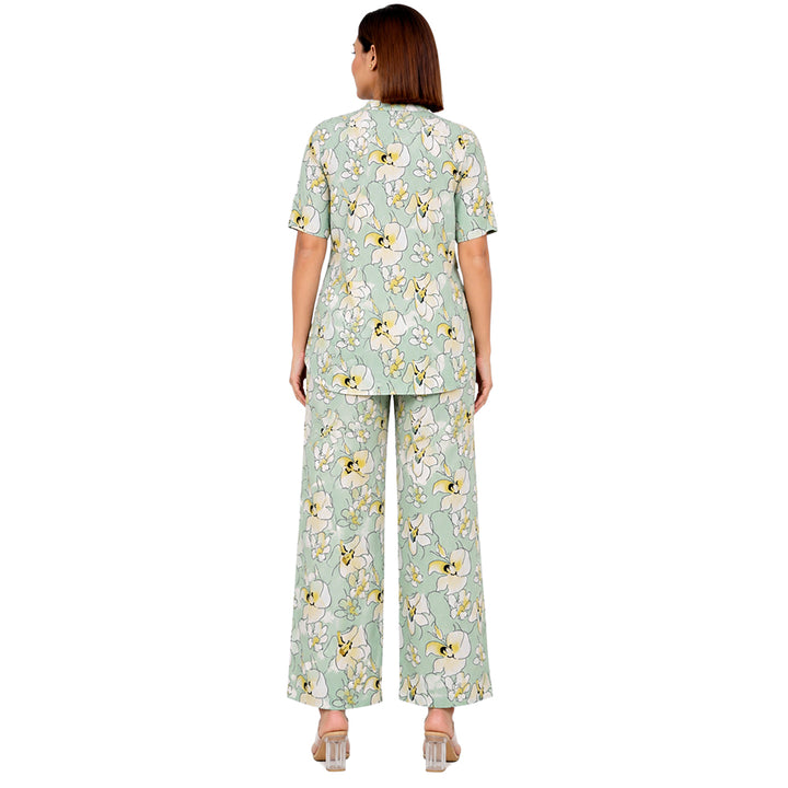 COMFORT LADY CO ORD SET WOMEN | PRINTED LOUNGE WEAR TWO PIECE OUTFIT | AIRPORT LOOK & TRAVEL WEAR