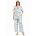 COMFORT LADY CO ORD SET WOMEN | PRINTED LOUNGE WEAR TWO PIECE OUTFIT | AIRPORT LOOK & TRAVEL WEAR swatch