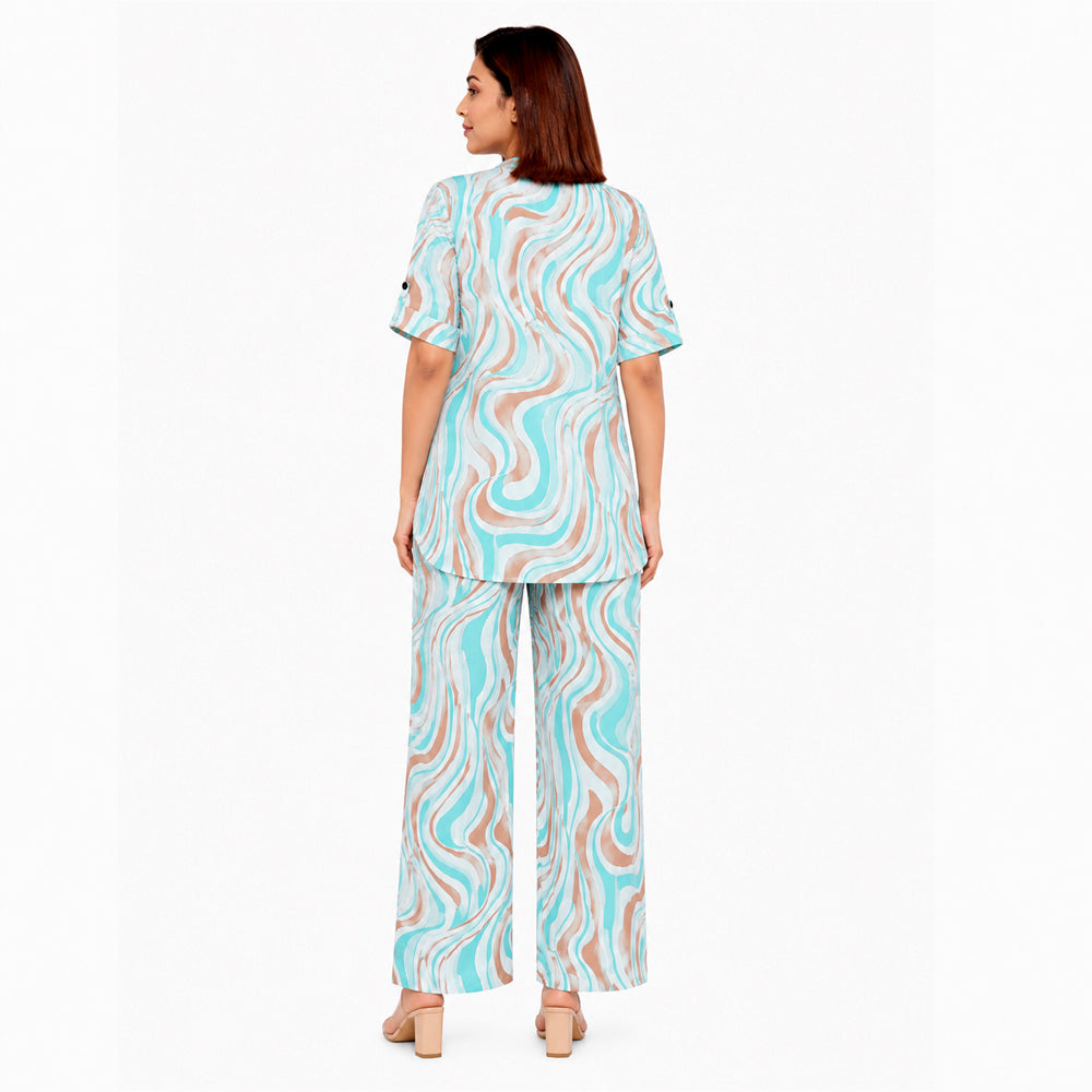 COMFORT LADY CO ORD SET WOMEN | PRINTED LOUNGE WEAR TWO PIECE OUTFIT | AIRPORT LOOK & TRAVEL WEAR
