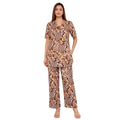 COMFORT LADY CO ORD SET WOMEN | PRINTED LOUNGE WEAR TWO PIECE OUTFIT | AIRPORT LOOK & TRAVEL WEAR swatch