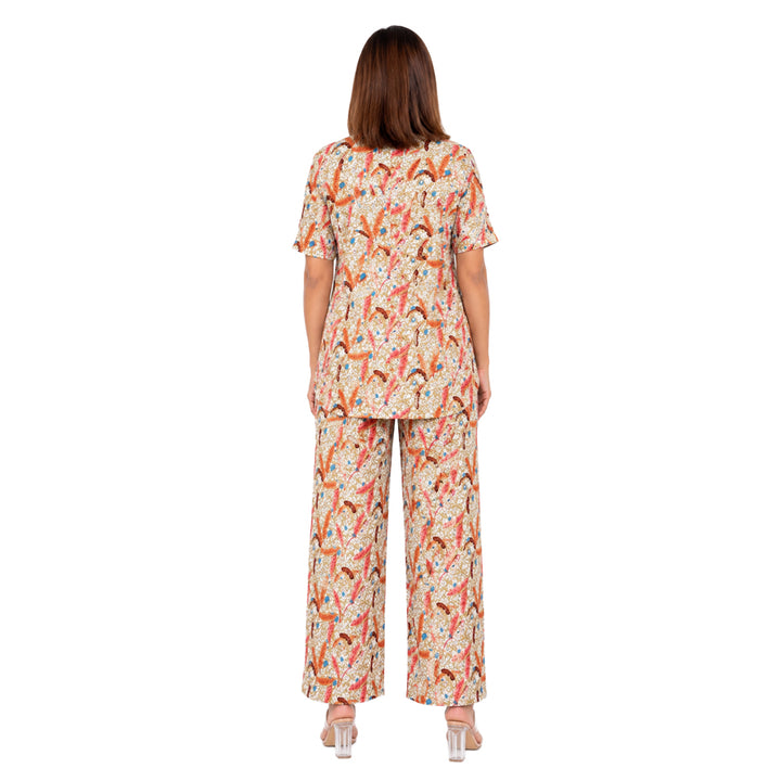 COMFORT LADY CO ORD SET WOMEN | PRINTED LOUNGE WEAR TWO PIECE OUTFIT | AIRPORT LOOK & TRAVEL WEAR