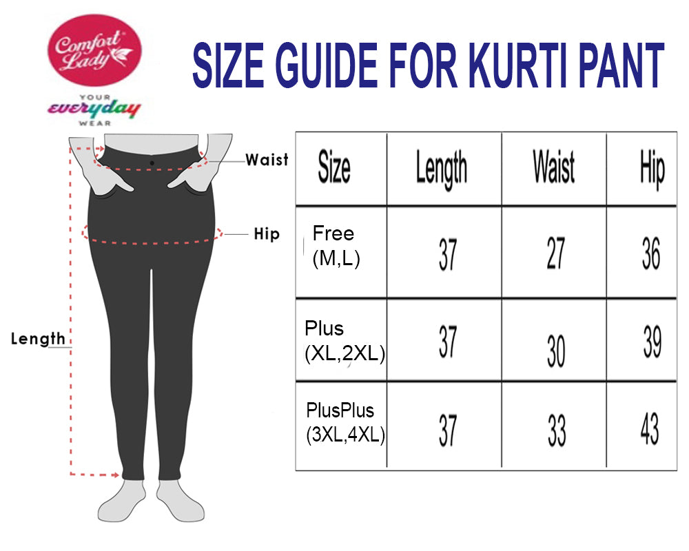 Comfort Lady Kurti Pant Plus Size