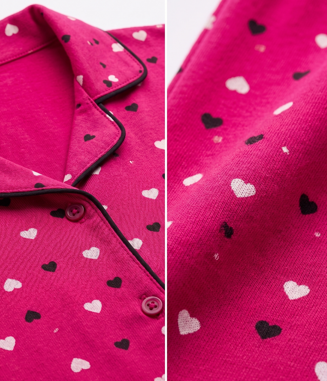 Nightsuit Collared Printed Shirt with Pyjama Pant Co-ord