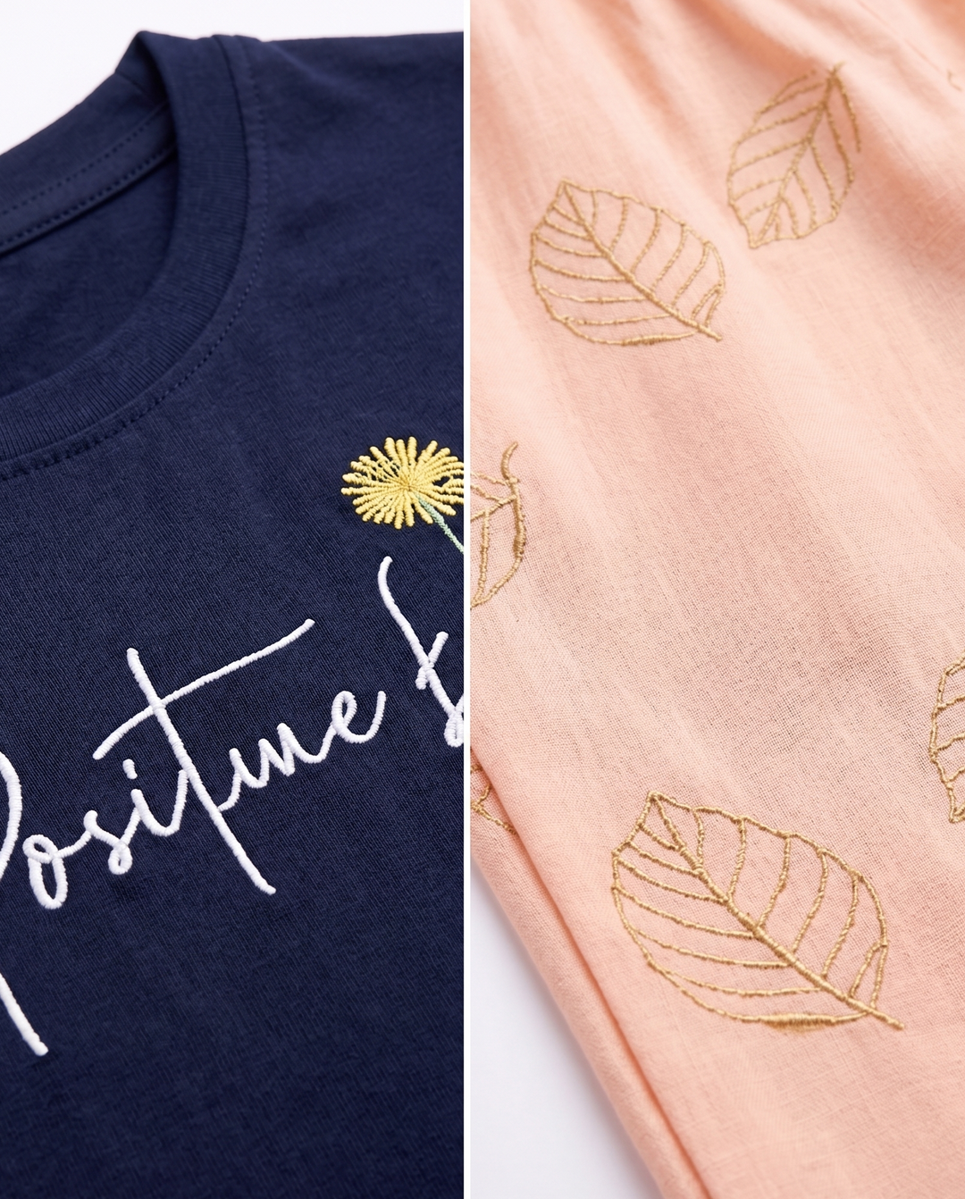Loungewear Round Neck Printed T-Shirt with Pyjama