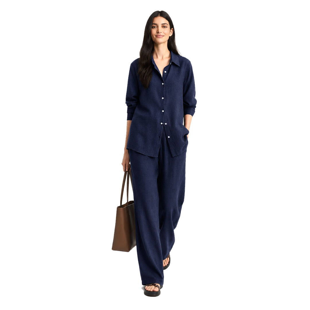 Summer Co-Ord Set - Navy